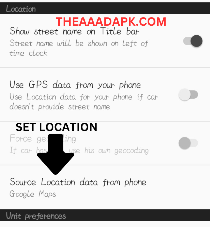 Location Setup in Performance Monitor By AAAD APk